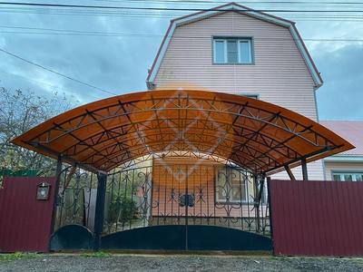 Арочный навес из поликарбоната