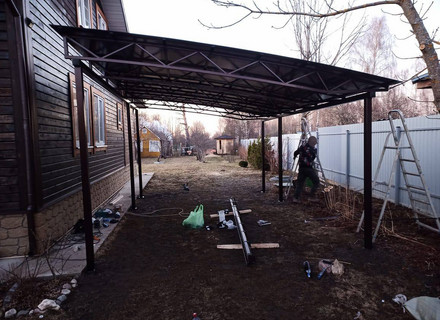 полуарочные навесы